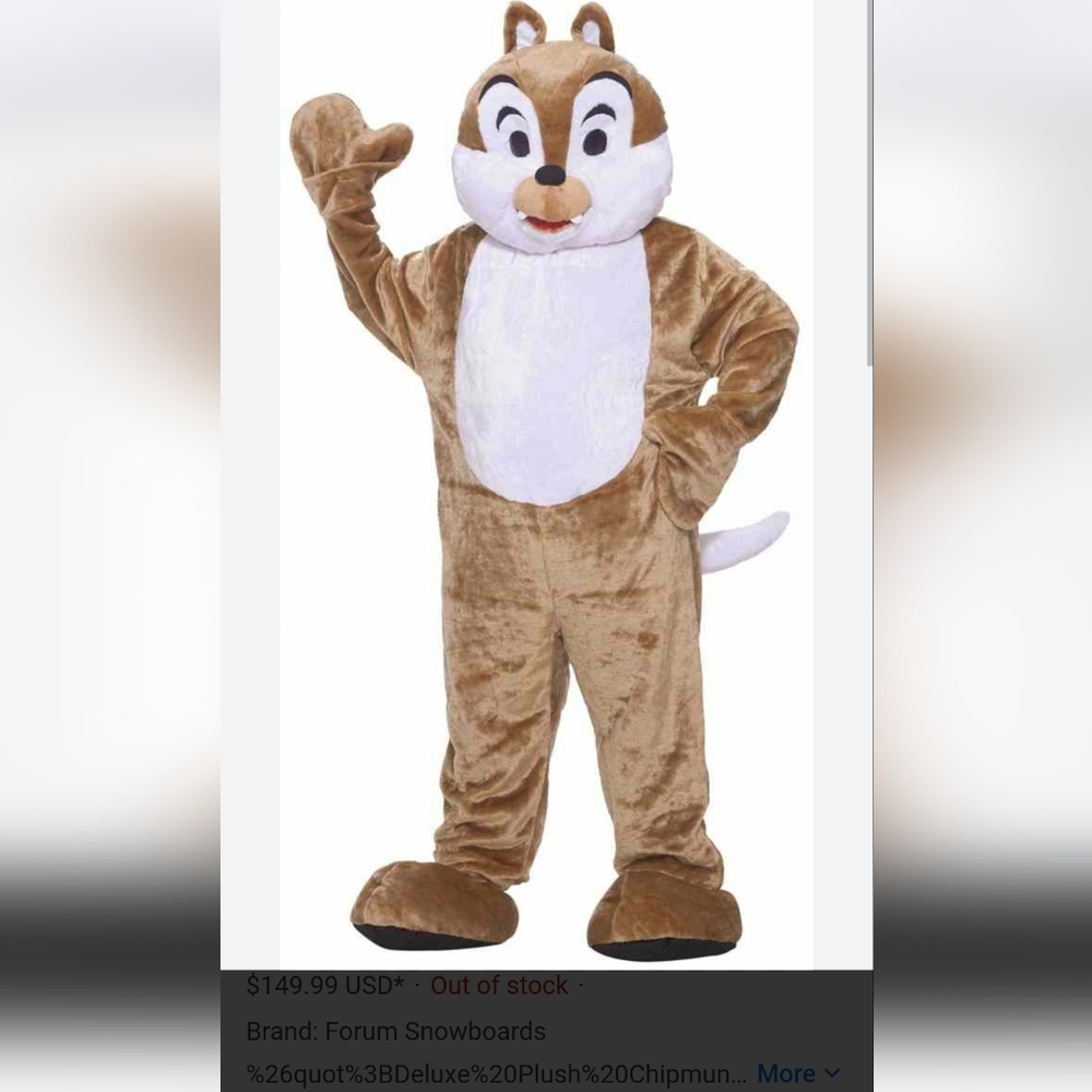 Adult Chipmunk Costume